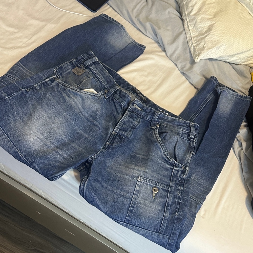 Jack and Jones Dark Blue Relaxed Jeans